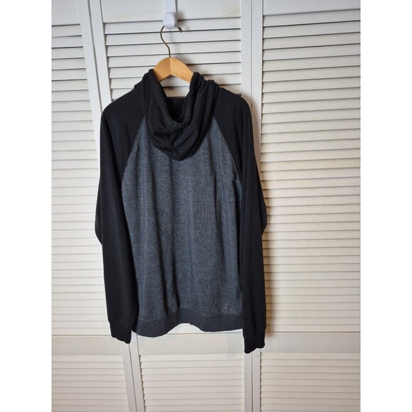 Levi's XL Hoodie Mens Black Gray Pullover Sweatshirt Lightweight Long Sleeve - Picture 12 of 12